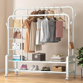 رگال دوبل دوطبقه چرخدار مدل YP-618 با تحمل وزن 68 کیلوگرم